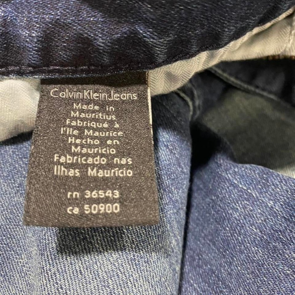 Calvin Klein jeans  NEW blue men‎ W36/L30 straight denim. SKU302 - Picture 6 of 8